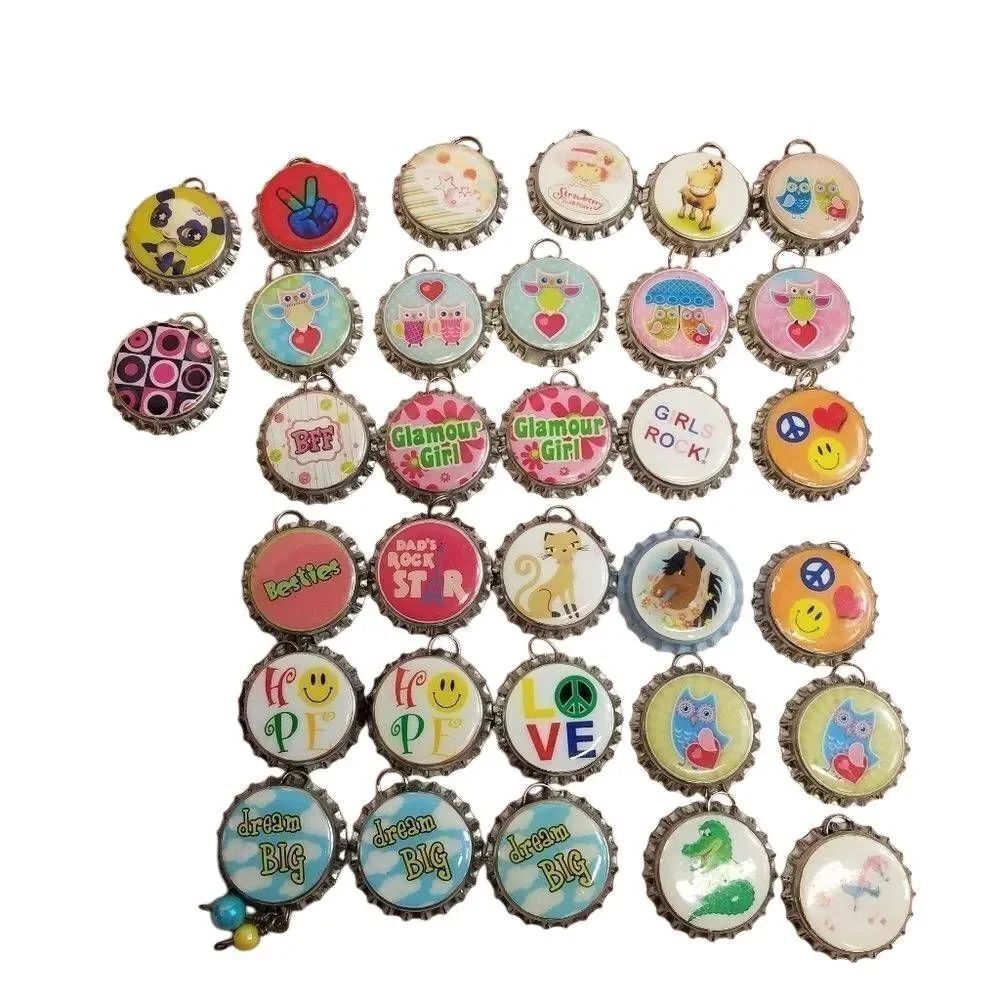 Bottle cap charms